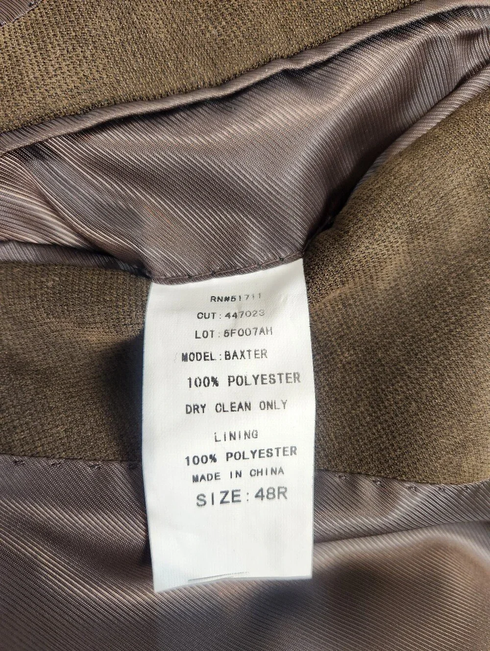 Andrew Fezza Blazer Mens 48R Brown 2 Button Microfiber Suede Sport Coat Dinner